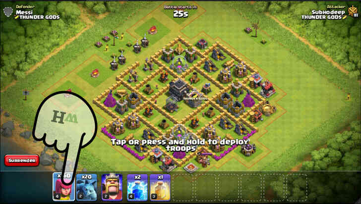 Image intitulee Defi Amical dans Clash Of Clans5 p2